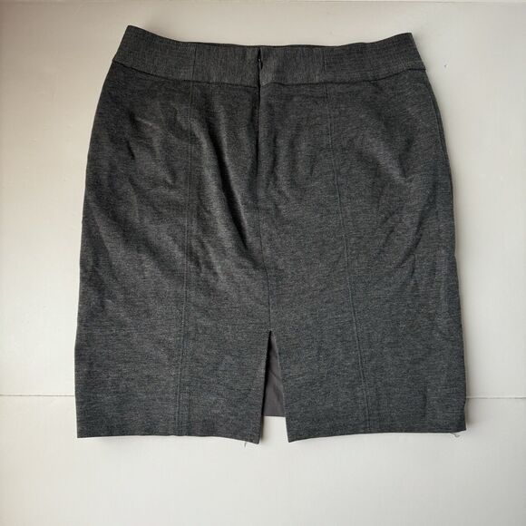 White House Black Market Gray Lined Skirt Size 12 - Picture 2 of 12
